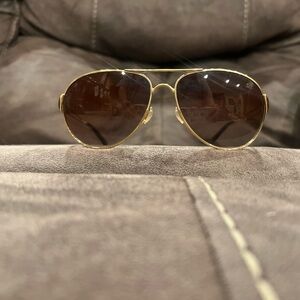 Oakley Gold Aviator Sunglasses